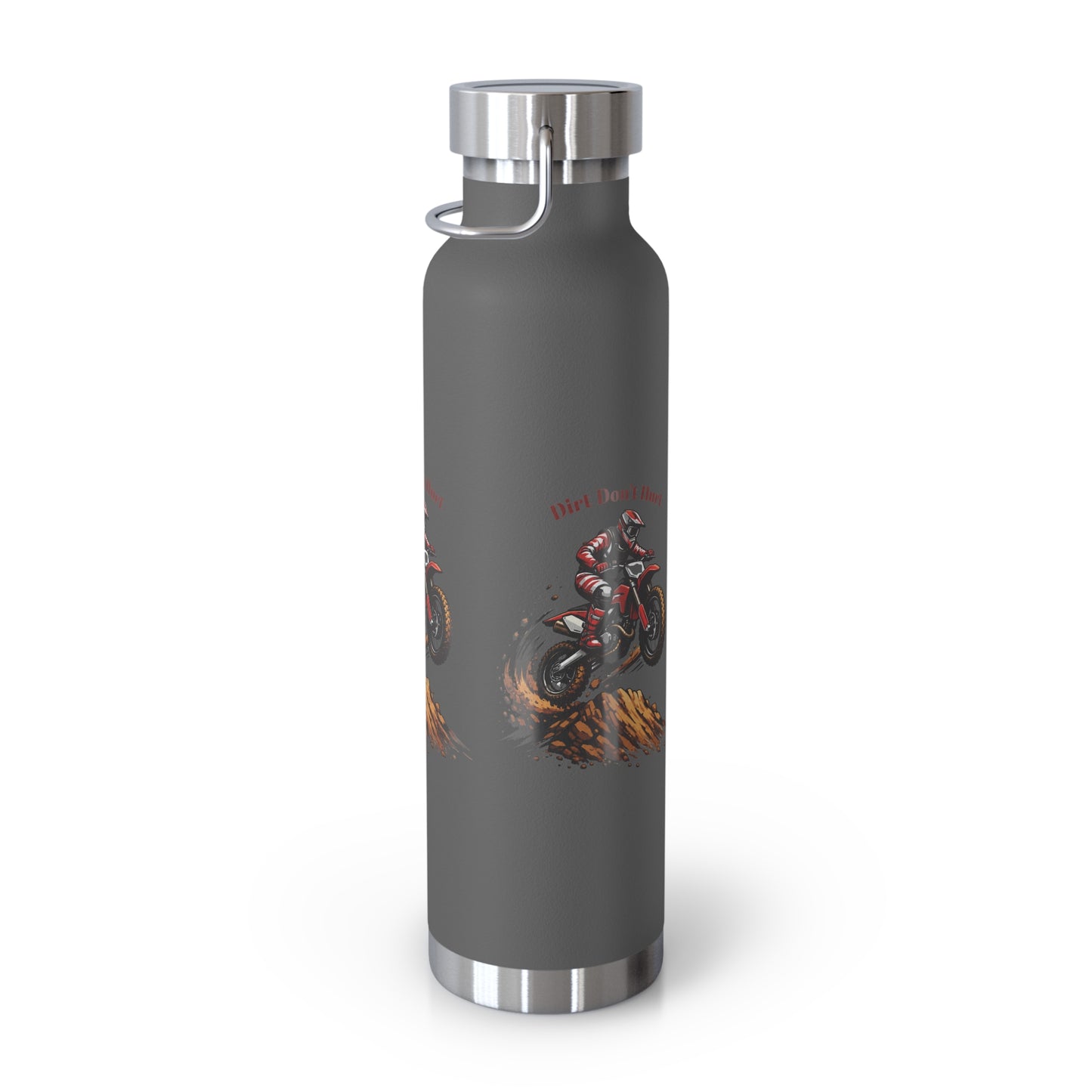 Dirt Don’t Hurt Moto Water Bottle — 22oz Insulated Stainless Steel