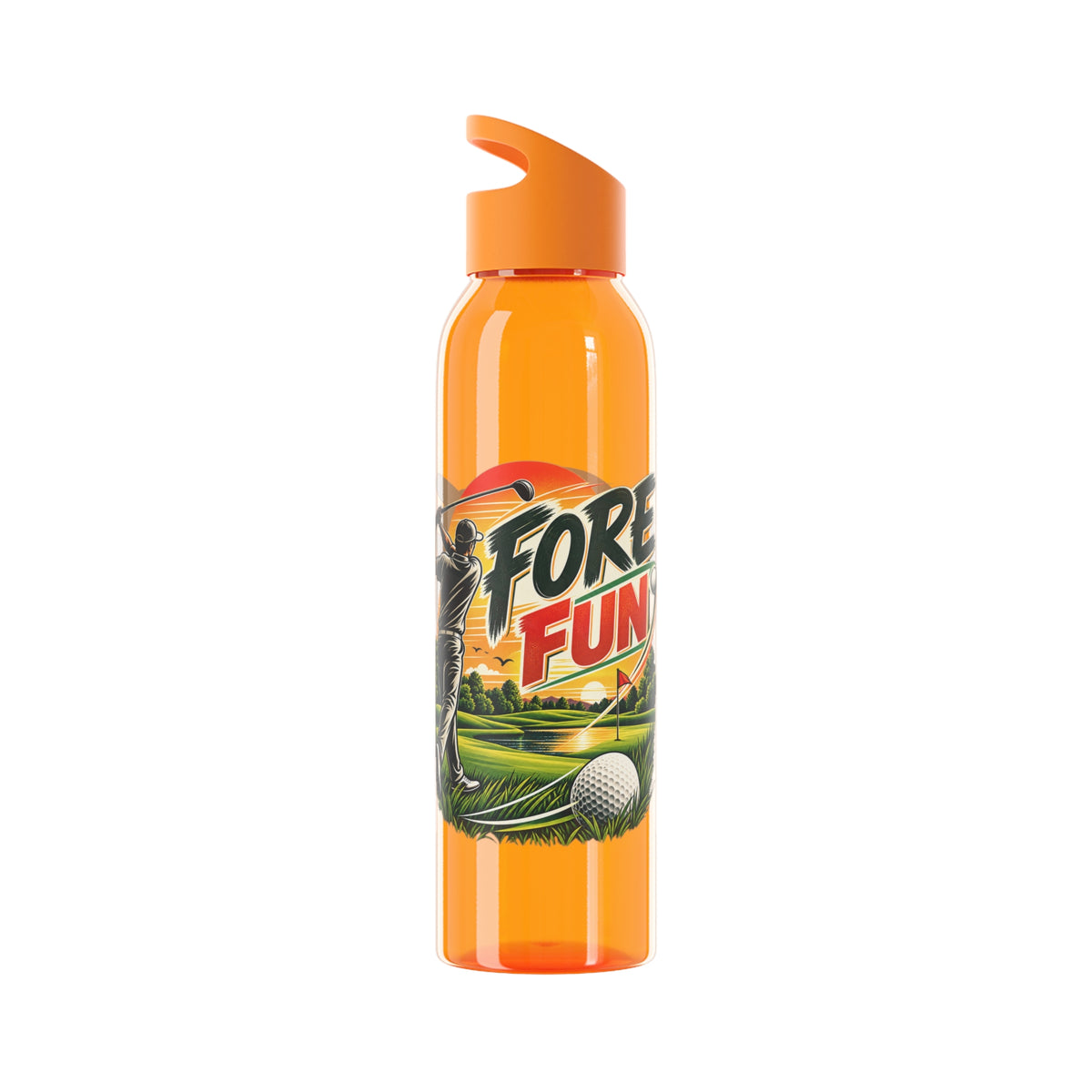 Fore Fun Golf Trinkflasche – Retro-Golfer-Design