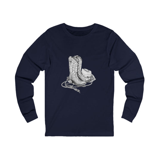 Cowboy Boots  Long Sleeve Tee