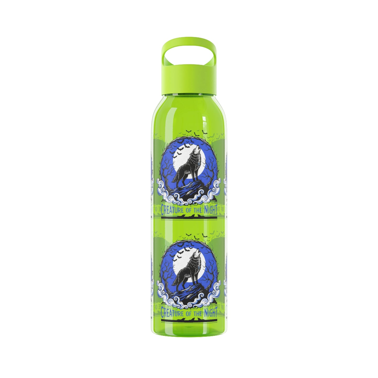 Creature of the Night Halloween Water Bottle – Werewolf Moon Design
