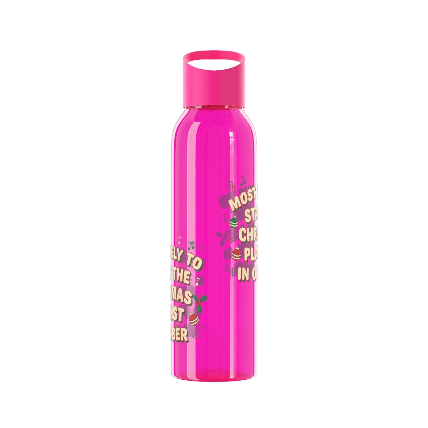Most Likely to Start the Christmas Playlist in October Water Bottle