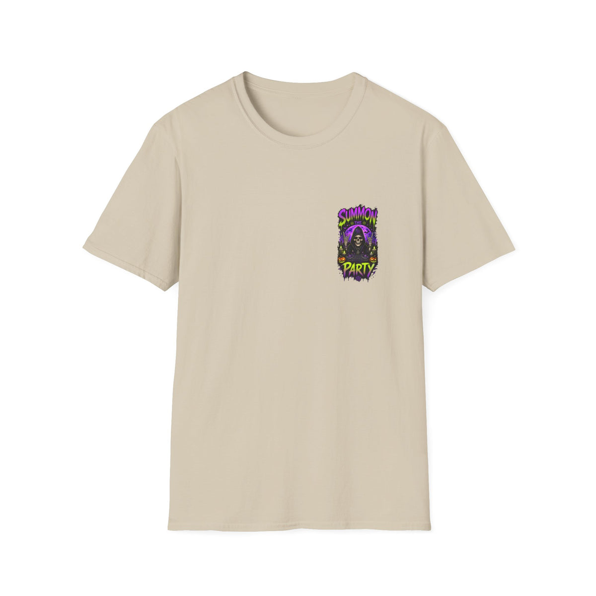 Summon The Party Halloween Unisex T-Shirt – Front & Back Print