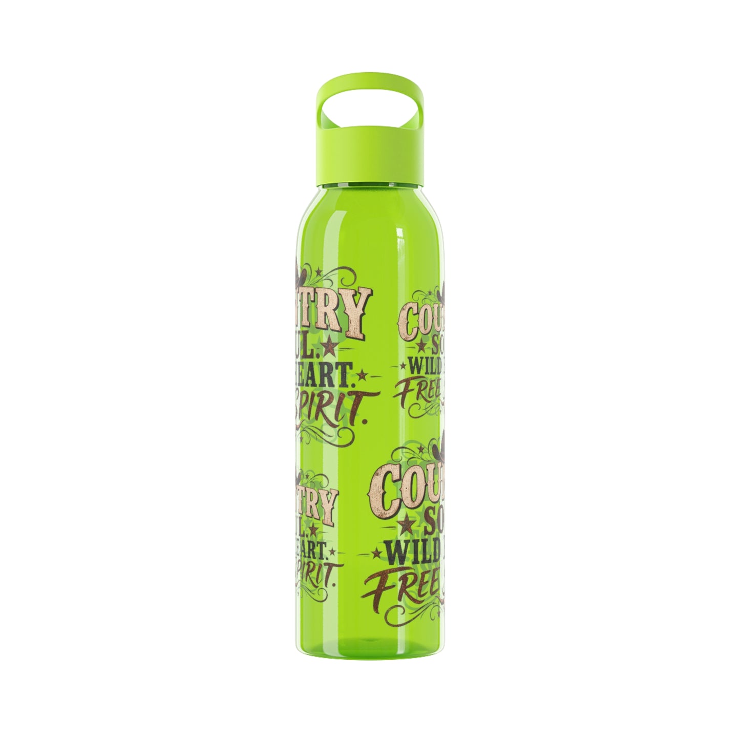 Country Soul Wild Heart Free Spirit Water Bottle – Country Western Bottle