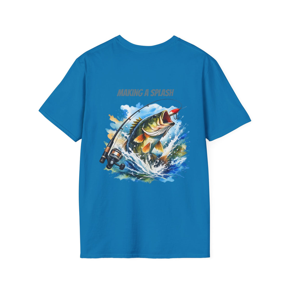 Angeln T-Shirt Macht Furore Fisch Grafik Tee
