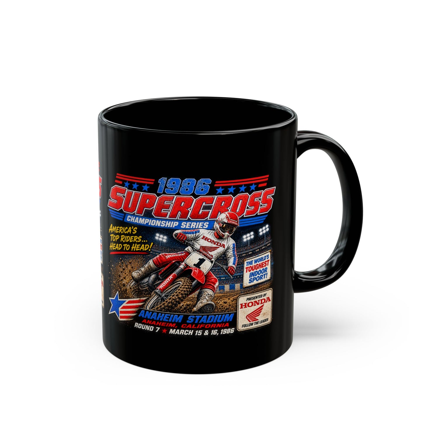 Supercross 1988 Racing Black Mug