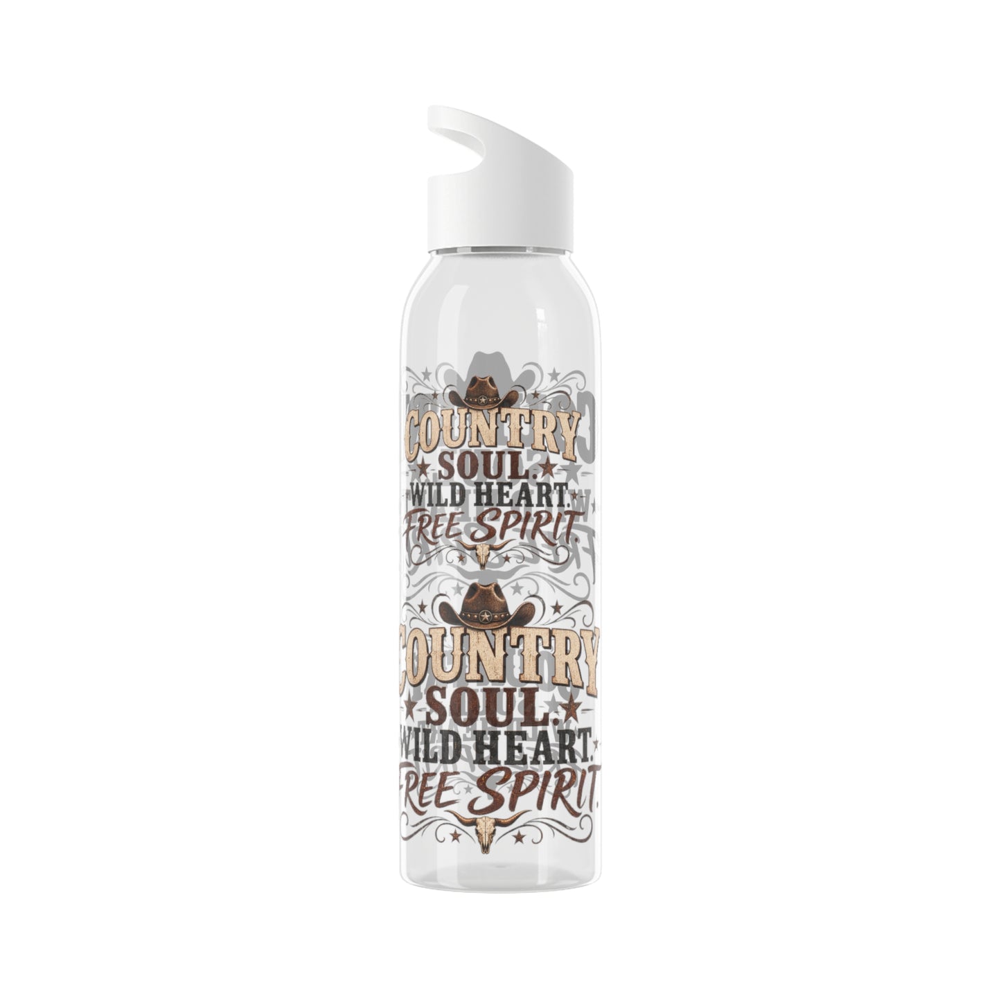 Country Soul Wild Heart Free Spirit Water Bottle – Country Western Bottle