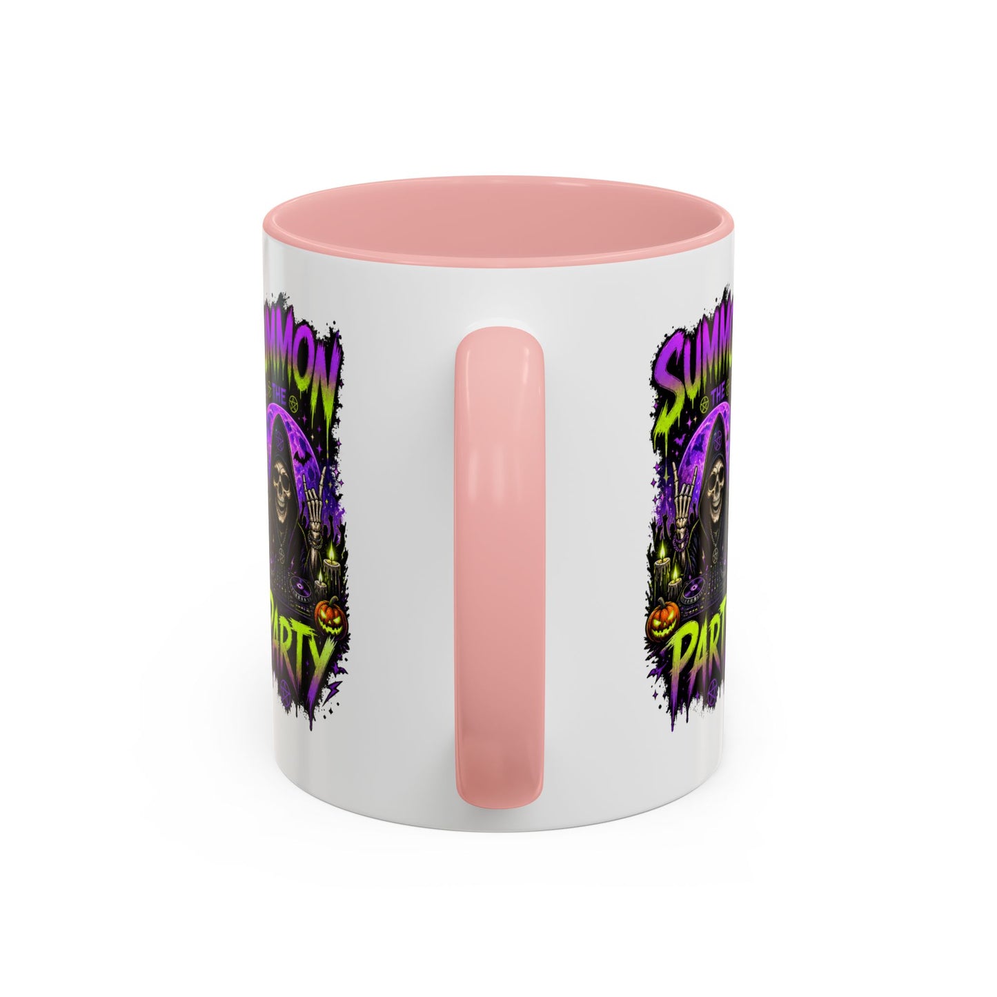 Summon the Party Halloween Accent Mug – Skeleton DJ Mug
