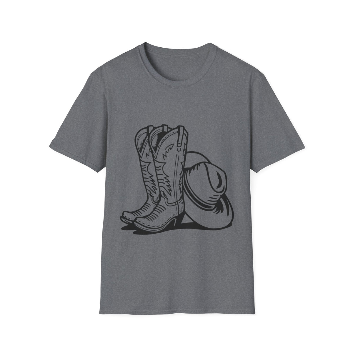 T-shirt Bottes et chapeau de cow-boy – T-shirt graphique style western