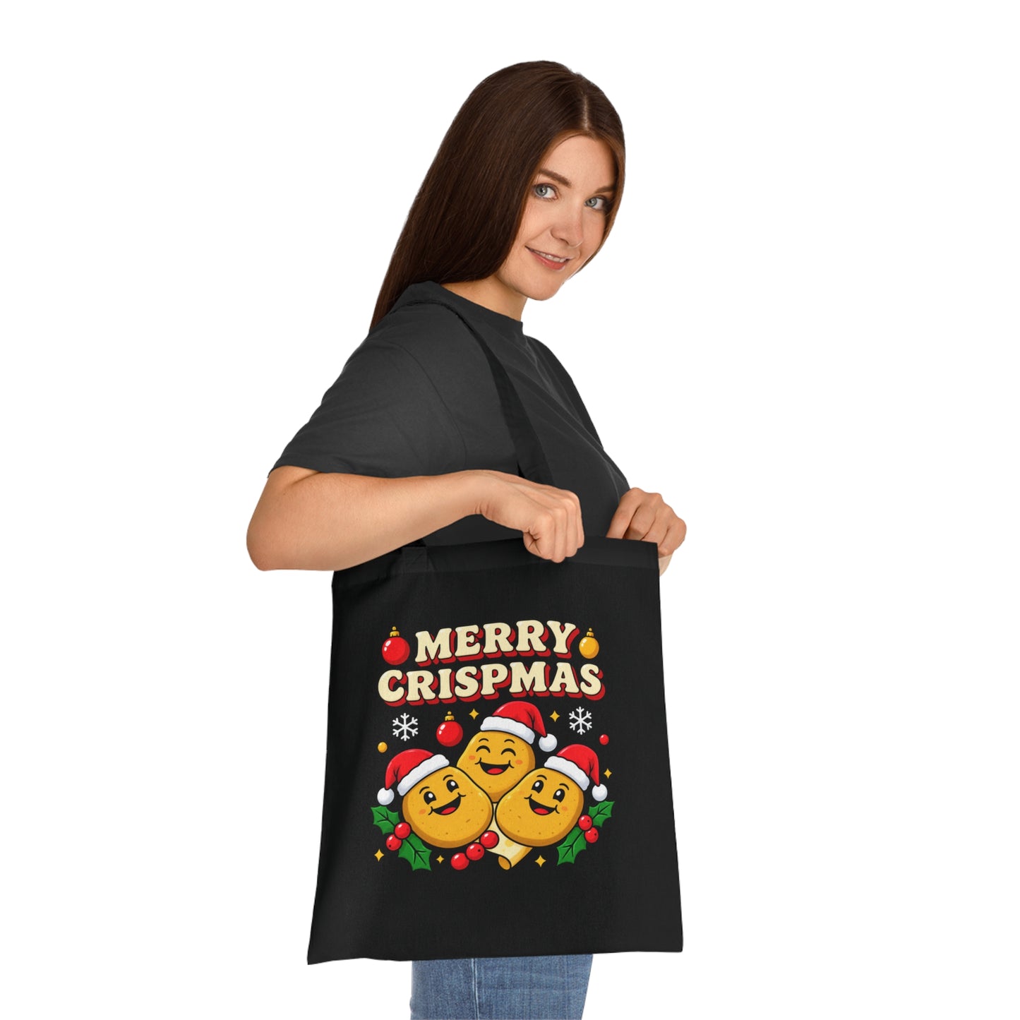 Merry Crispmas Christmas Tote Bag – Funny Festive Shopper