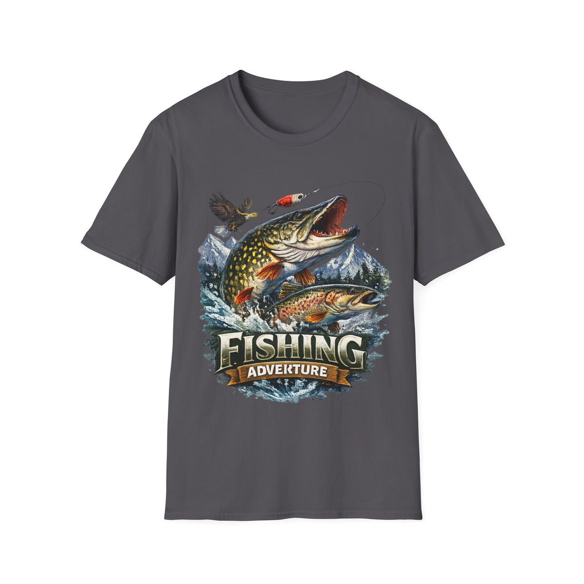 Fishing Adventure T-Shirt – Angler Graphic Fishing Tee