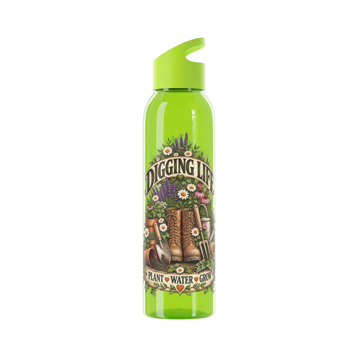 Digging Life Vintage Garden – Slimline Water Bottle