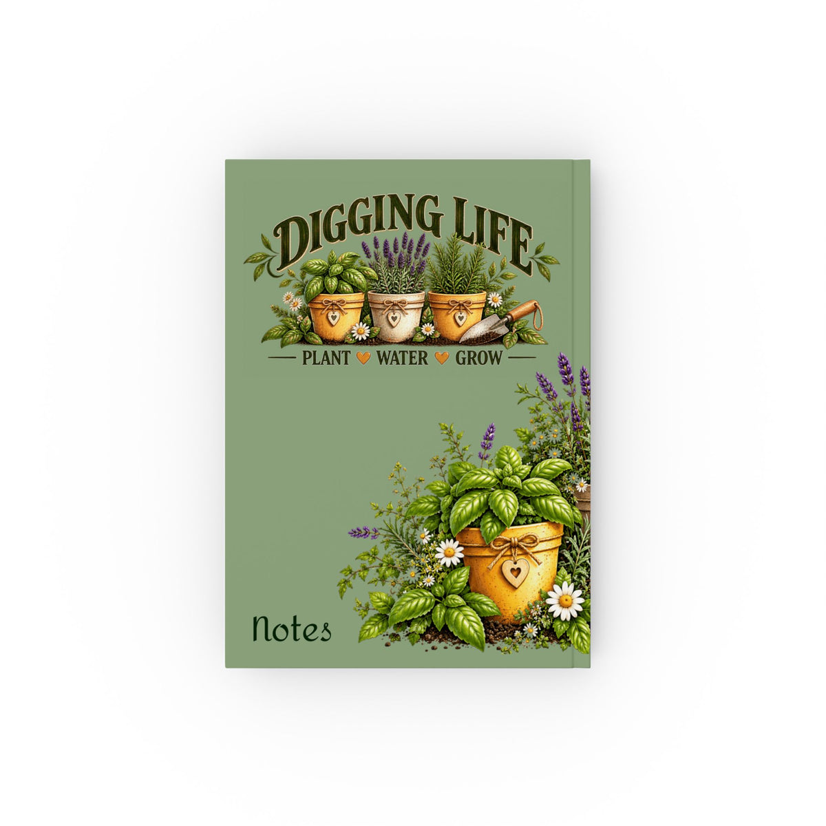 Digging Life Minimal Garden - Hardback Notebook
