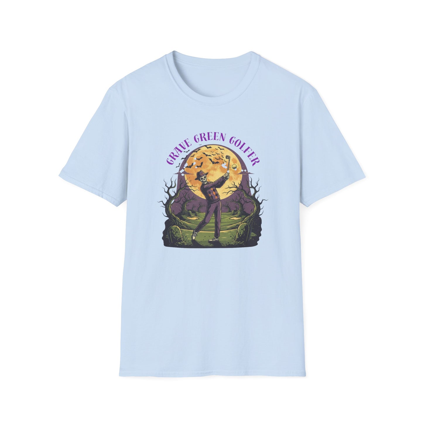 Grave Green Golfer Halloween T-Shirt