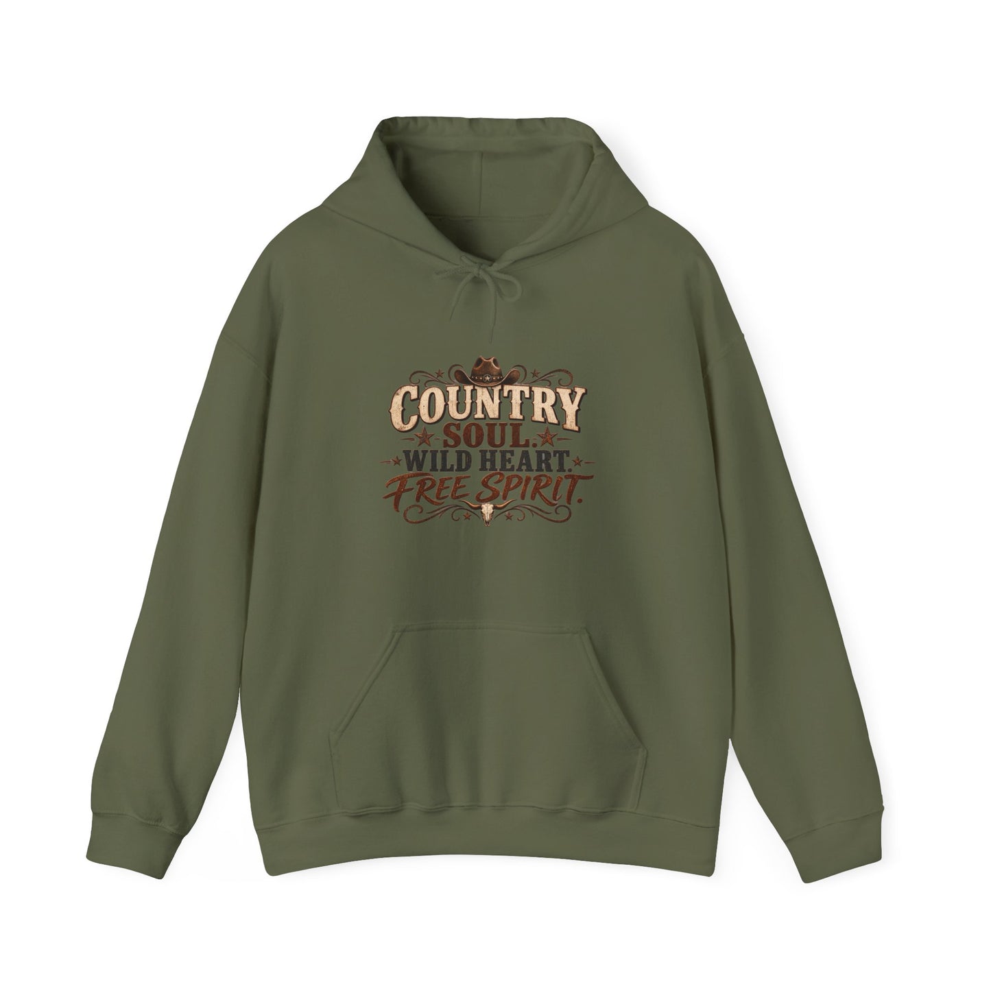 Country Soul Wild Heart Free Spirit Hoodie – Western Country Hoodie