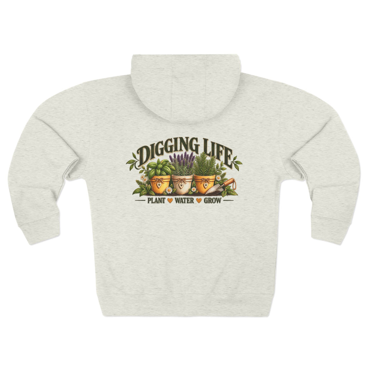 Digging Life Minimal Garden – Full Zip Hoodie