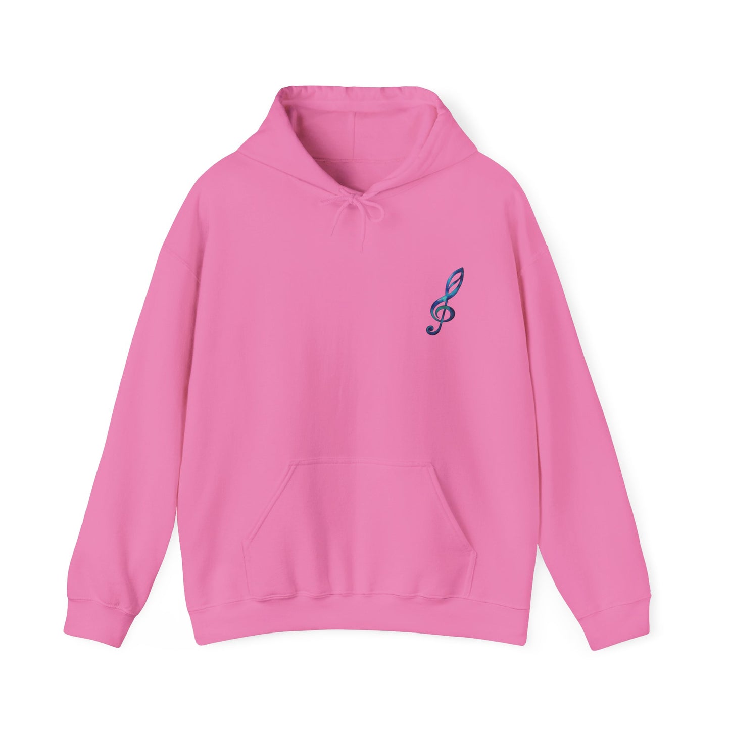 Music Note Hoodie Colorful Treble Clef Graphic Pullover