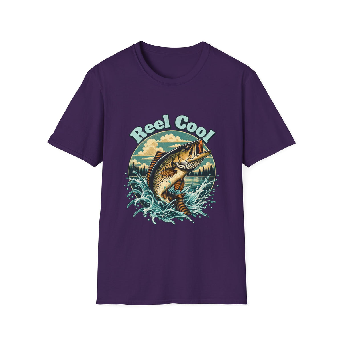 T-shirt de pêche « Reel Cool » – T-shirt graphique rétro pour pêcheur