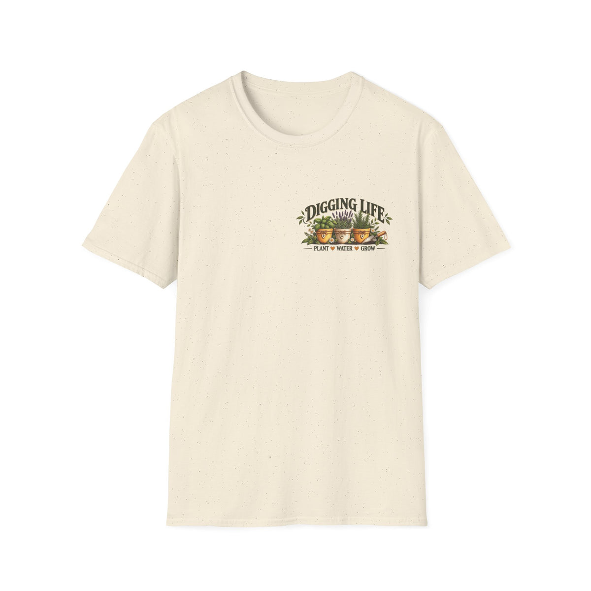 Digging Life Minimal Garden – Left Chest Print T-Shirt