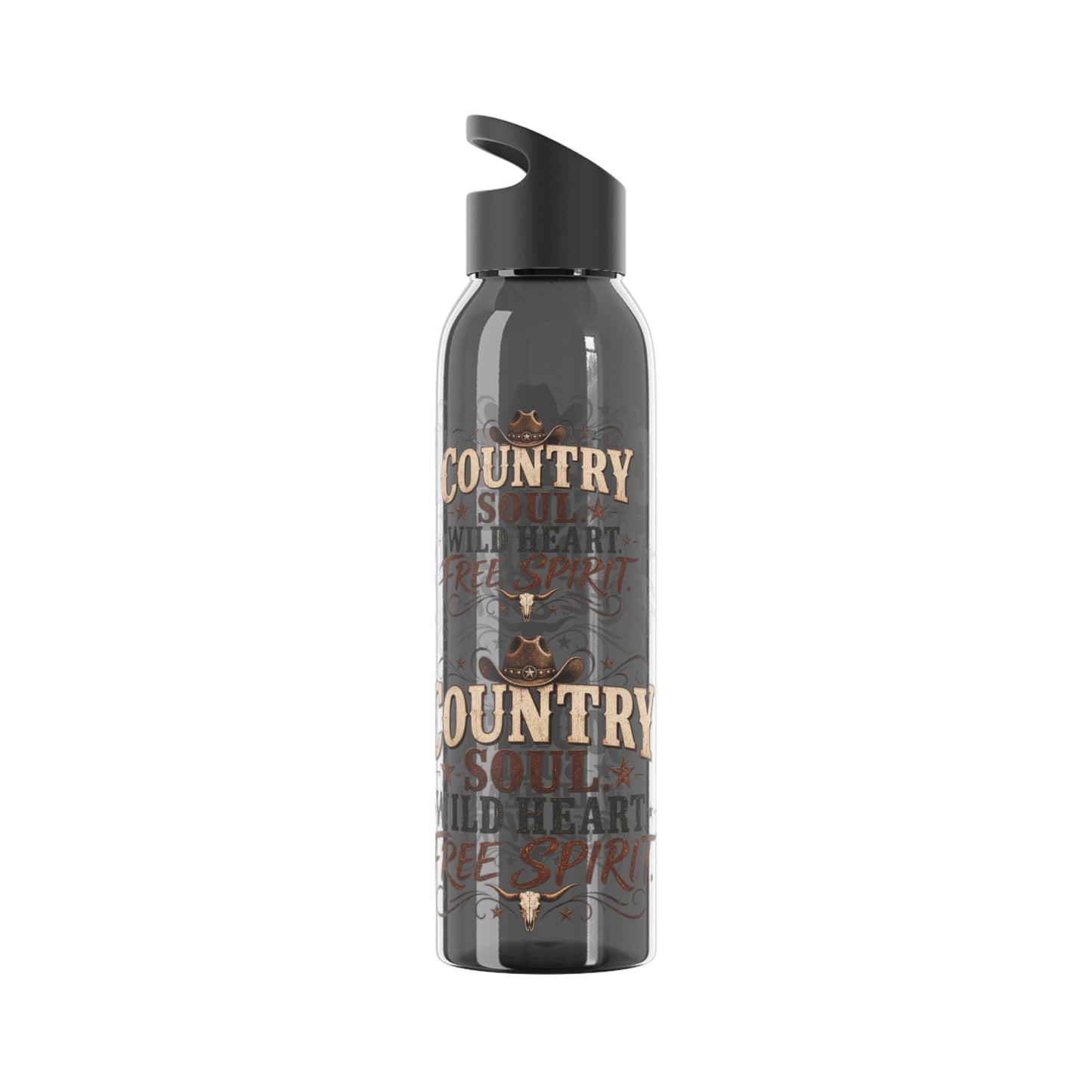 Country Soul Wild Heart Free Spirit Water Bottle – Country Western Bottle