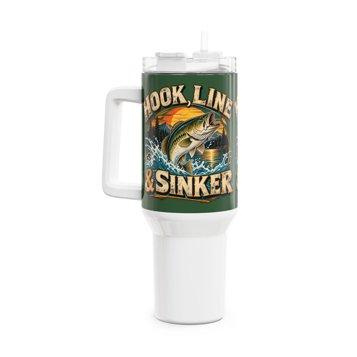Hook, Line & Sinker 40oz Tumbler – Vintage Fishing Tumbler