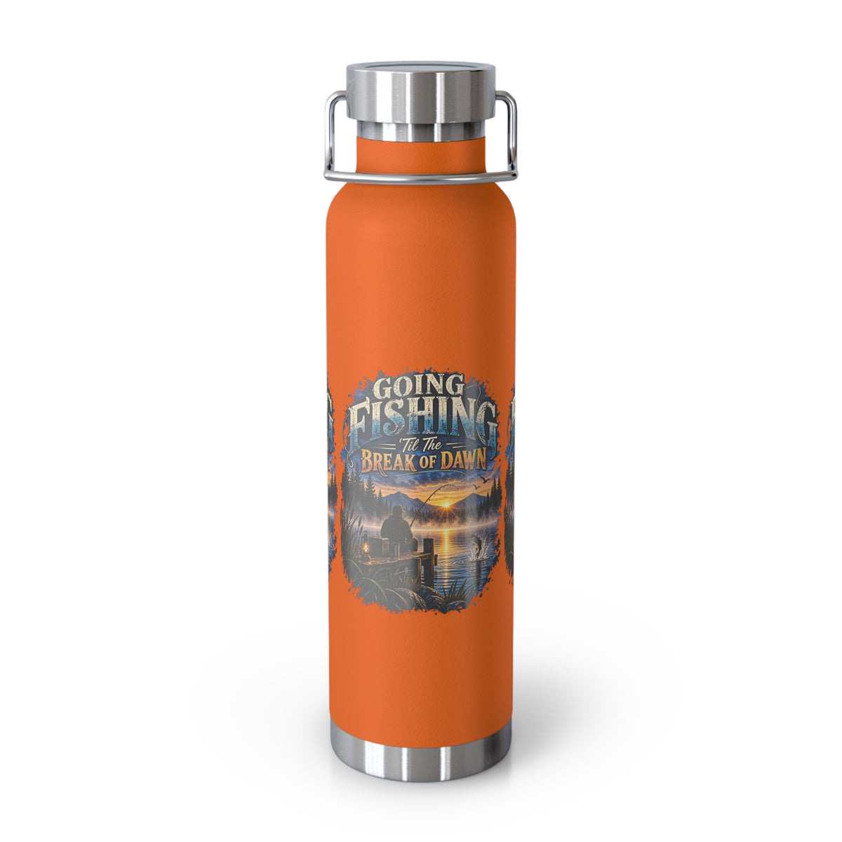 Going Fishing ’Til the Break of Dawn Insulated Flask – Fishing Flask