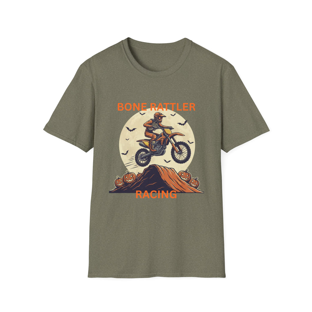 Bone Rattler Motocross Halloween T-Shirt – Unisex Dirt Bike Tee