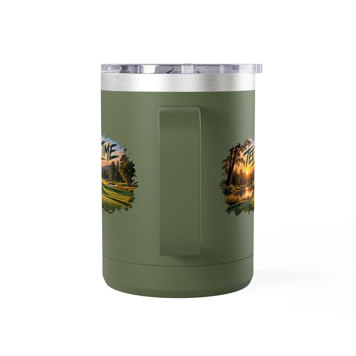 Tee Time Golf Insulated Mug – 15oz Stainless Steel Tumbler