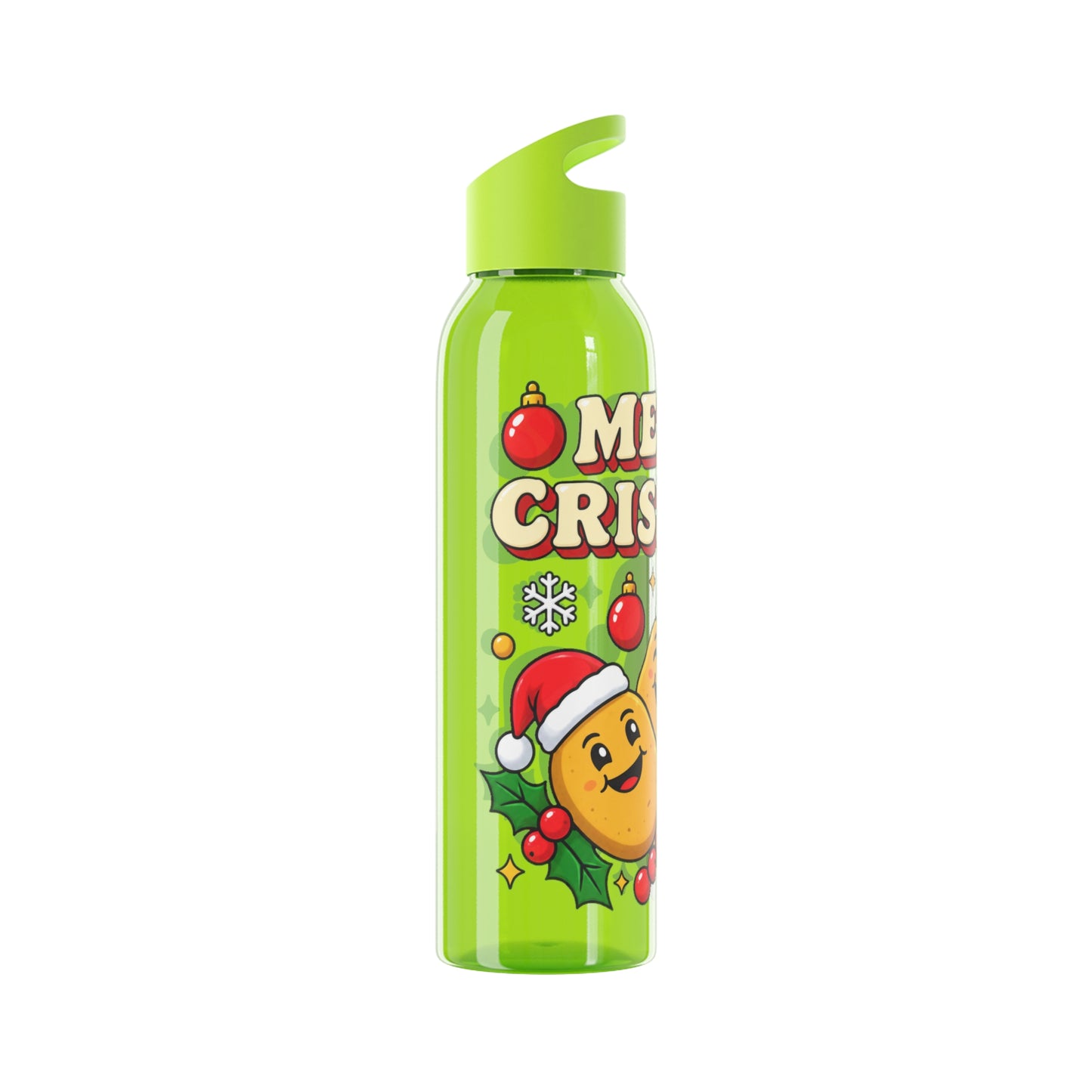 Merry Crispmas Christmas Water Bottle – Festive Drinks Bottle