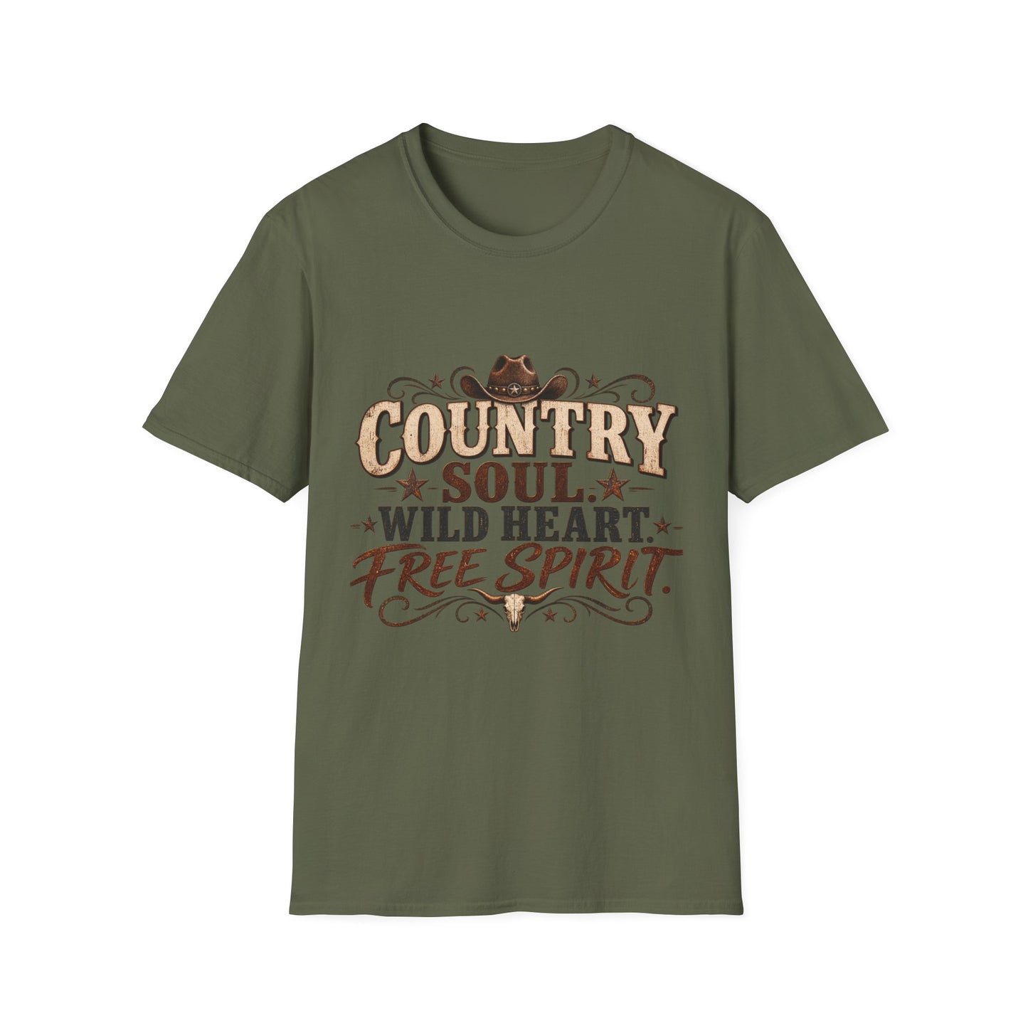 Country Soul Wild Heart Free Spirit T-Shirt – Western Country Tee
