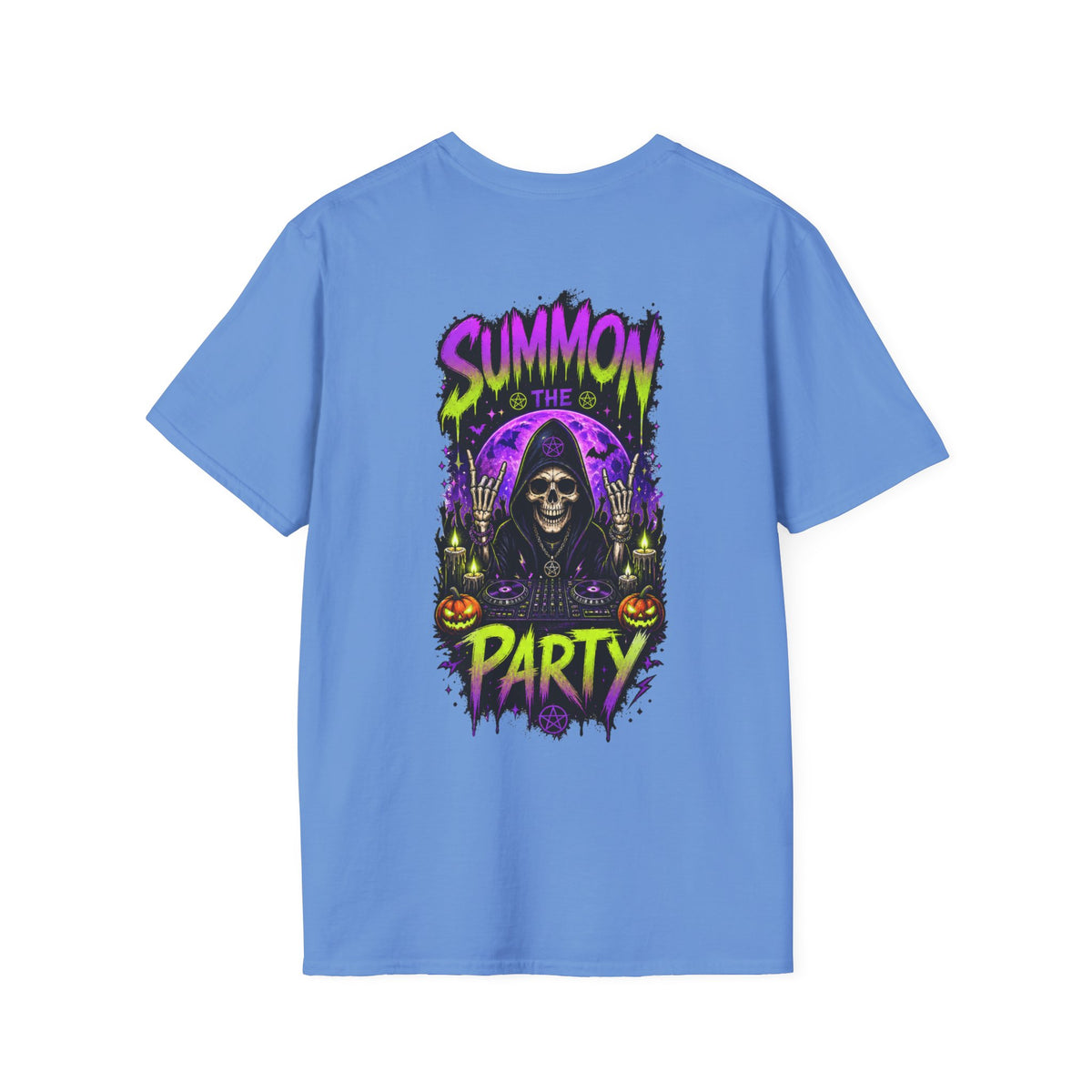 Summon The Party Halloween Unisex T-Shirt – Front & Back Print