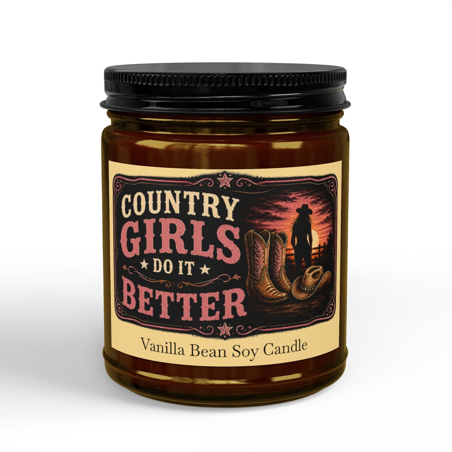 Country Girls Do It Better Vanilla Bean Scented Soy Candle