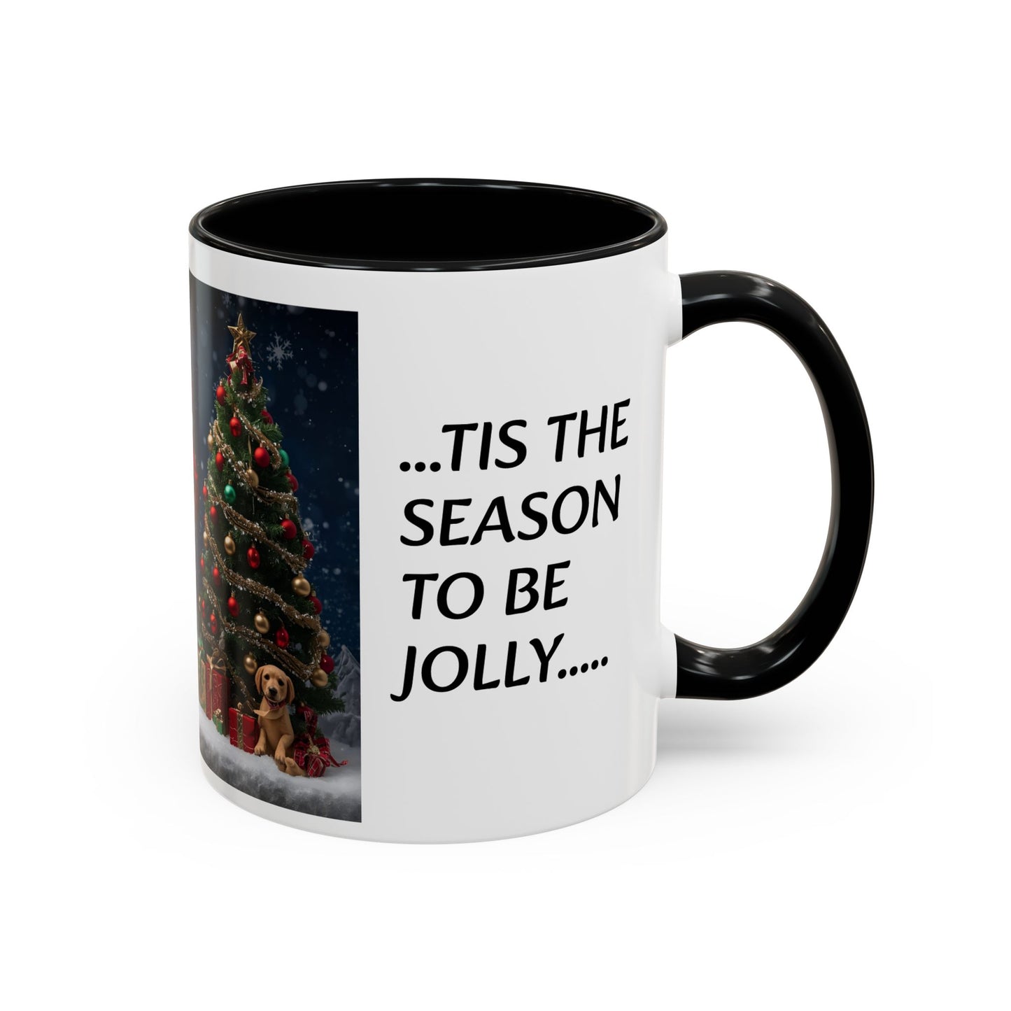 Santa Christmas Mug - Tis the Season to be Jolly - Holiday Gift, Festive Drinkware, Winter Wonderland, Hot Cocoa Cup, Seasonal Decor