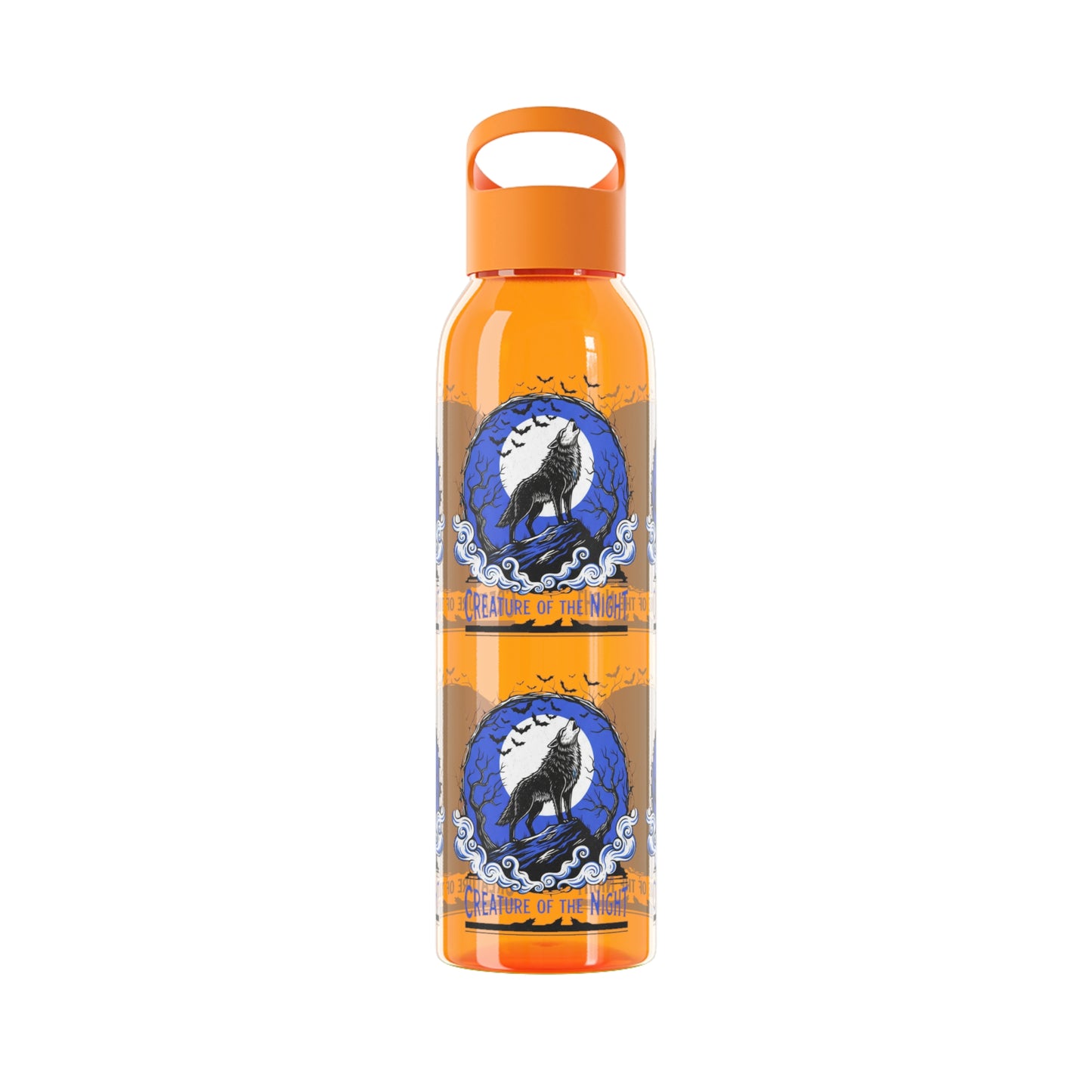 Creature of the Night Halloween Water Bottle – Werewolf Moon Design