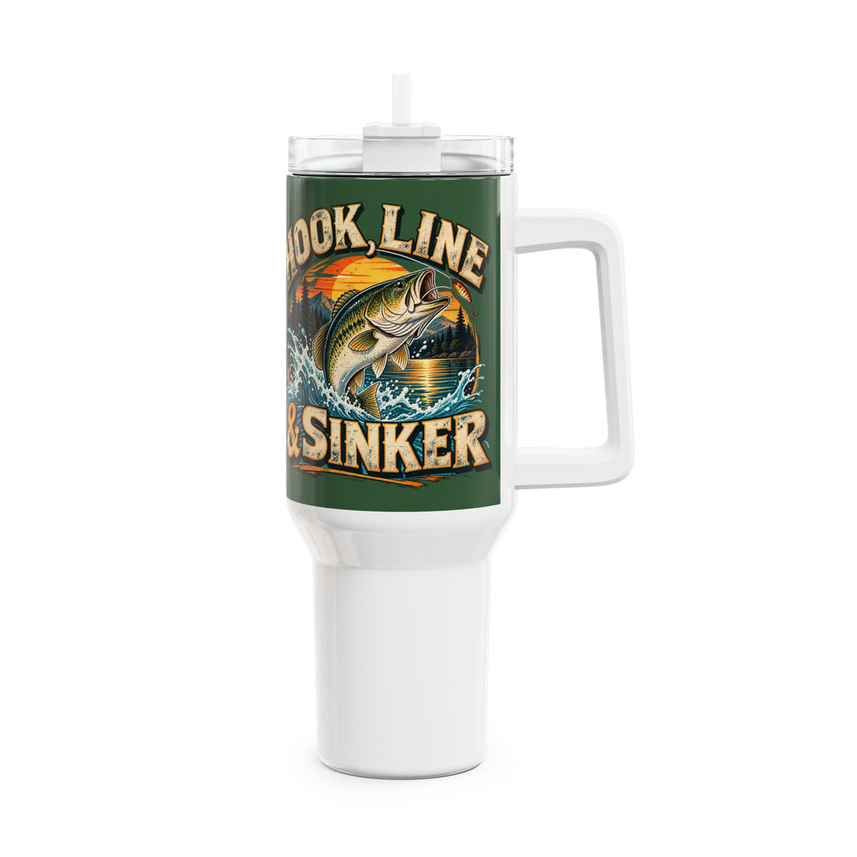 Hook, Line & Sinker 40oz Tumbler – Vintage Fishing Tumbler