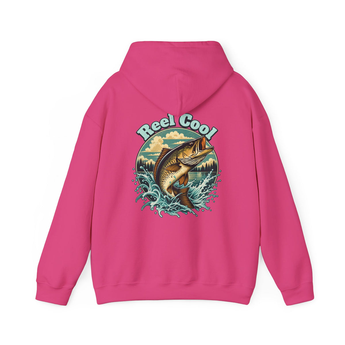 Reel Cool Back Print Hoodie – Retro Fishing Hoodie
