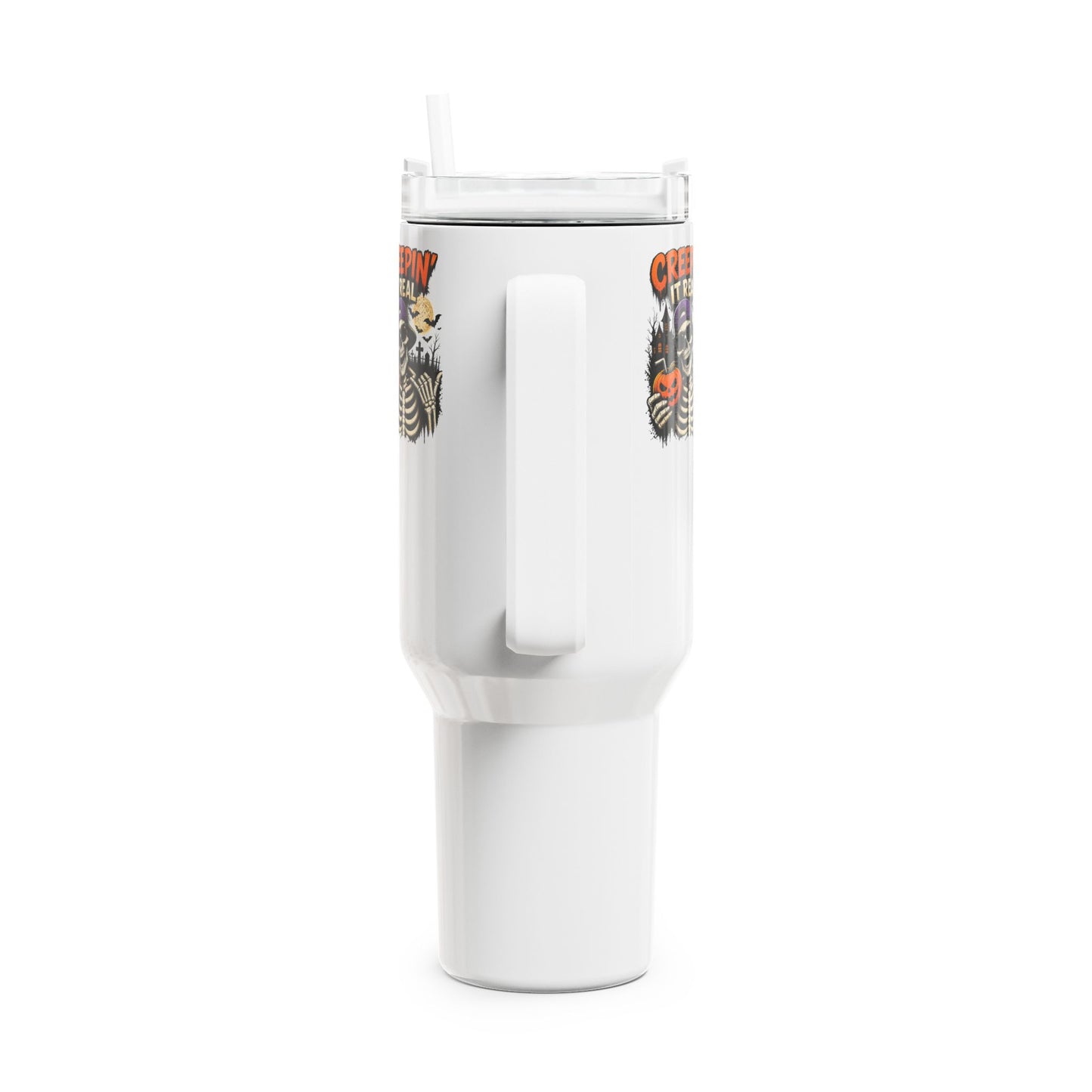Creepin’ It Real 40oz Insulated Tumbler with Straw