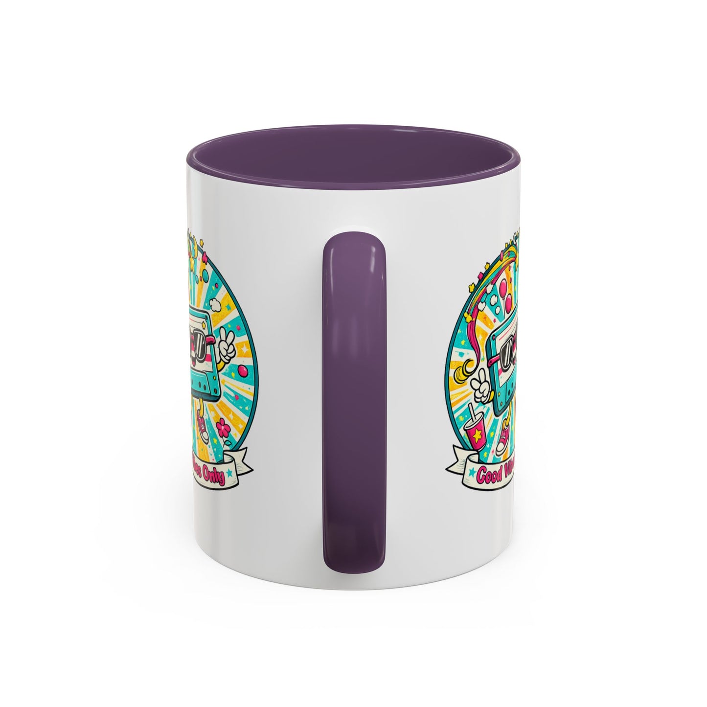 Retro Good Vibes Accent Mug