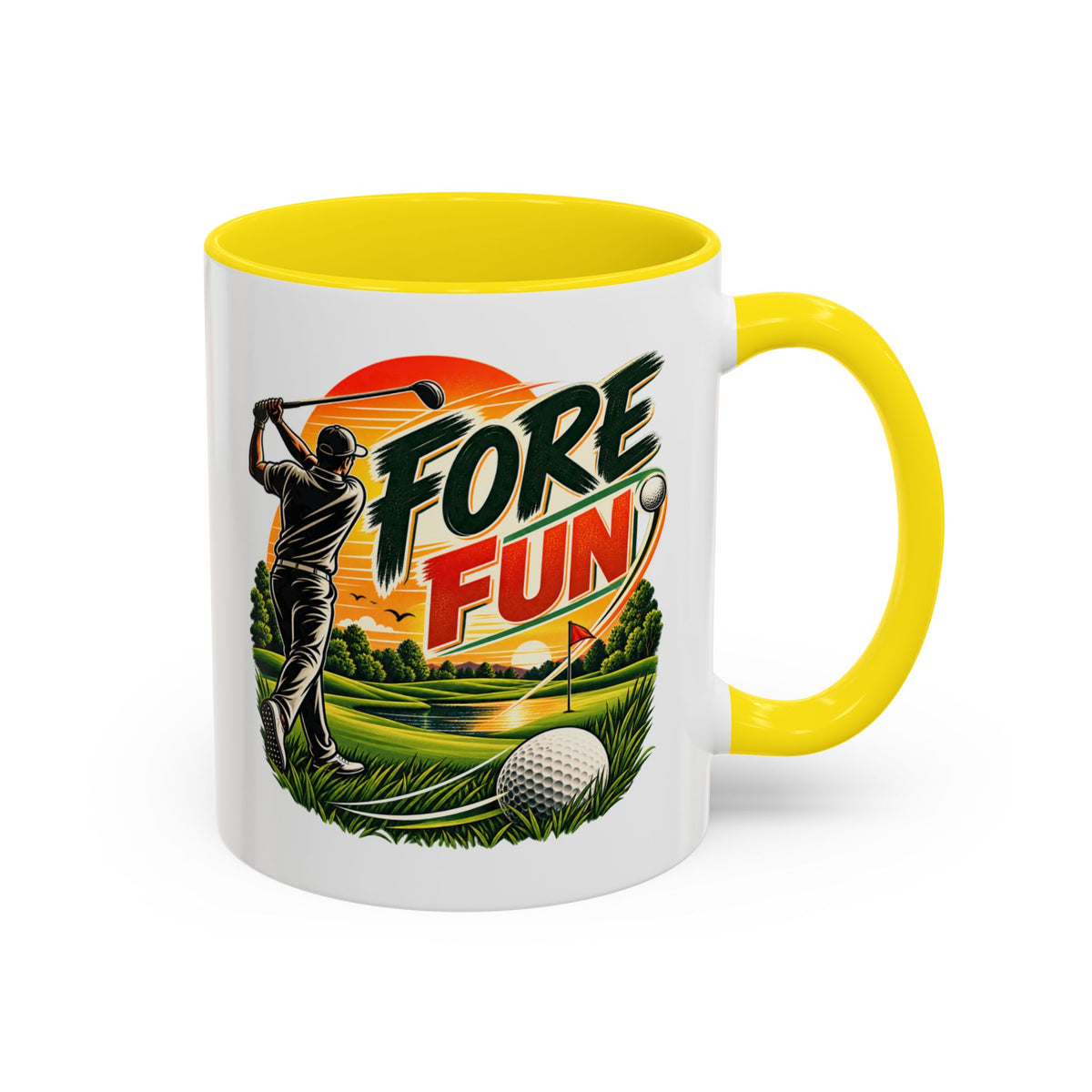 Fore Fun Golf-Tasse – Retro-Golfer-Tasse