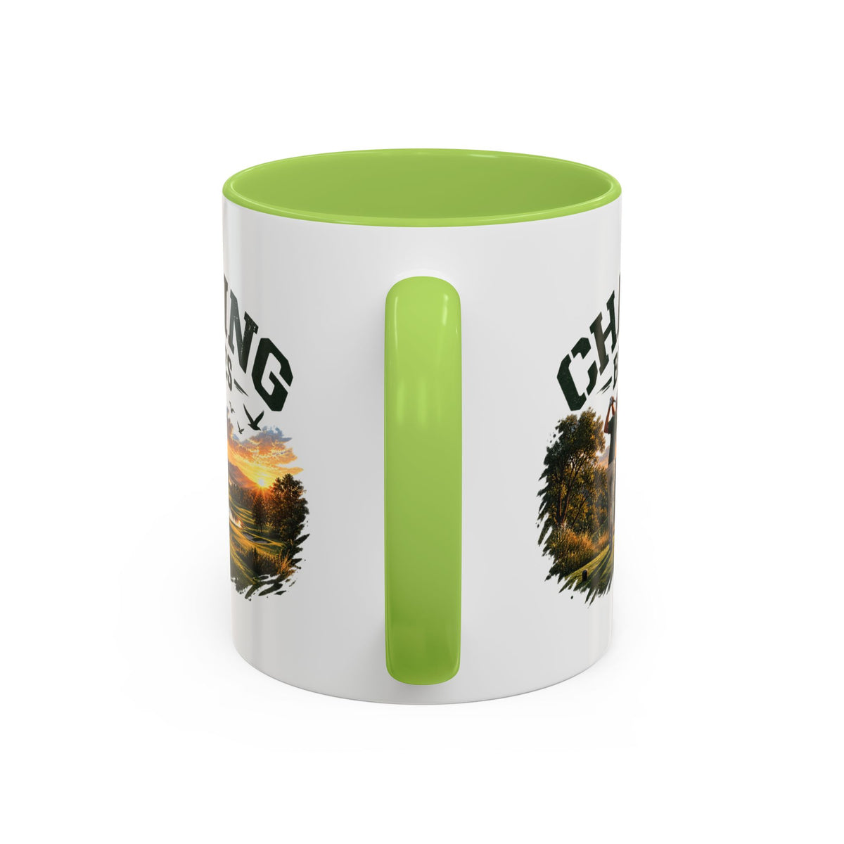 Chasing Birdies Golf Accent Mug – Golfer Coffee Mug