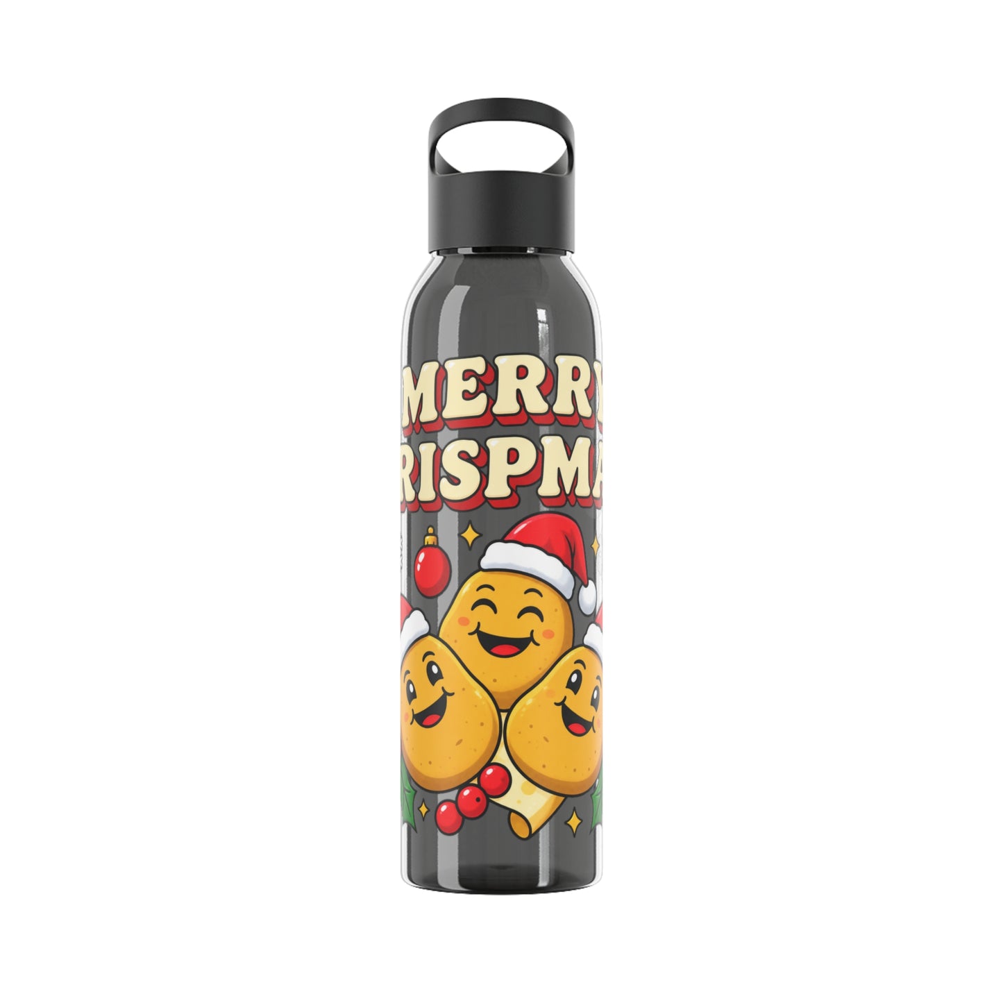 Merry Crispmas Christmas Water Bottle – Festive Drinks Bottle