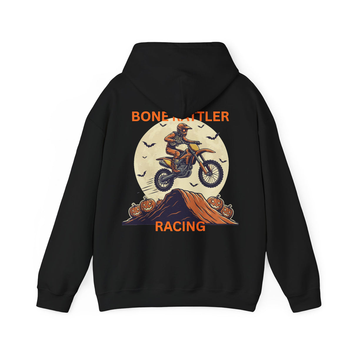 Bone Rattler Motocross Halloween Hoodie – Unisex Dirt Bike Hoodie
