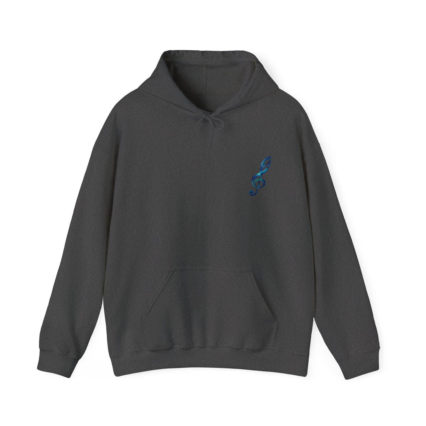 Music Note Hoodie Colorful Treble Clef Graphic Pullover