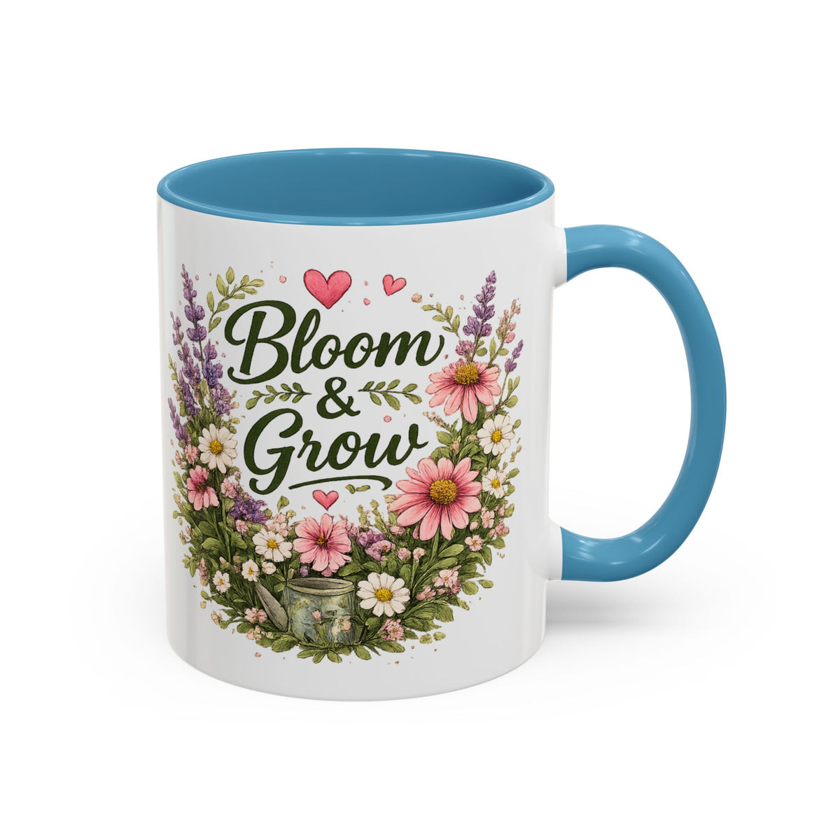 Bloom & Grow Floral Accent Ceramic Mug