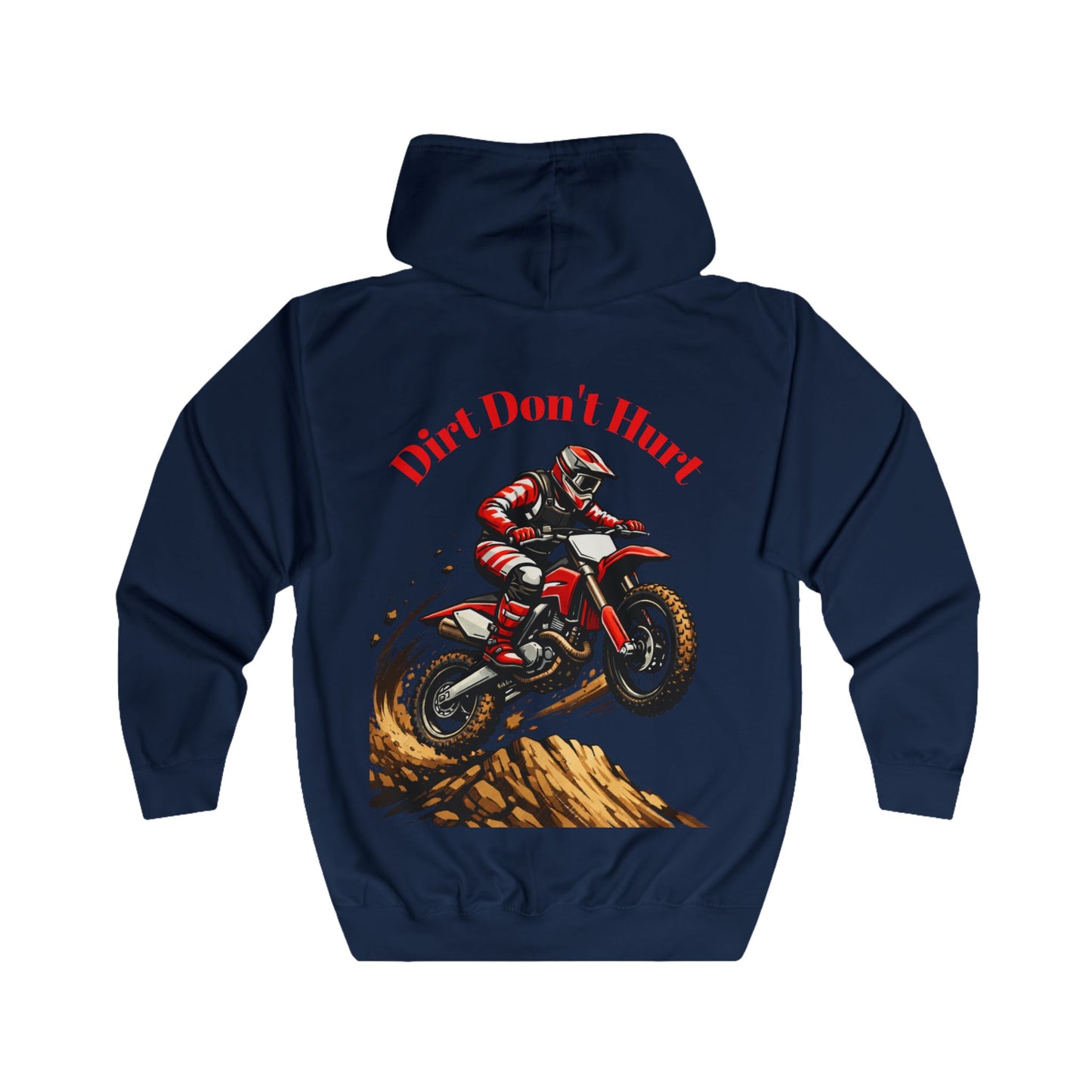 Sweat à Capuche Unisexe Motocross Dirt Bike La Terre Ne Fait Pas Mal Graphique