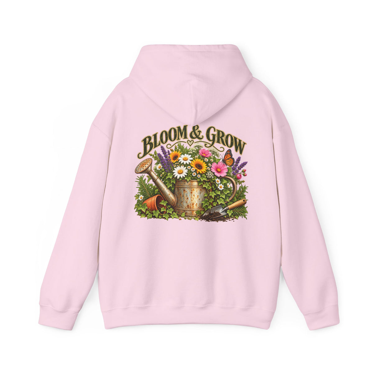 Bloom & Grow Vintage Garden – Back Print Hoodie