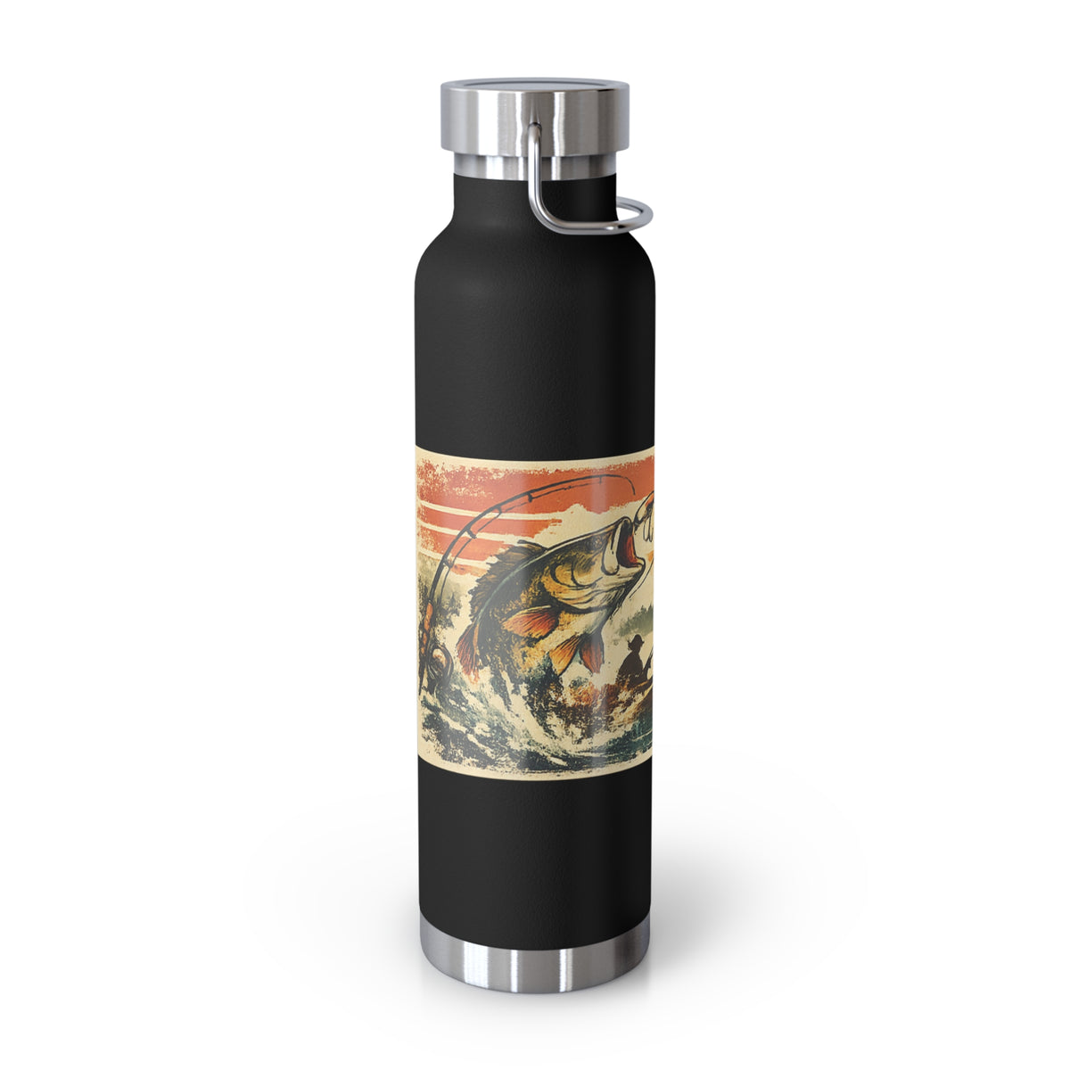 Hooked on Action Insulated Flask – Retro Fishing Flask