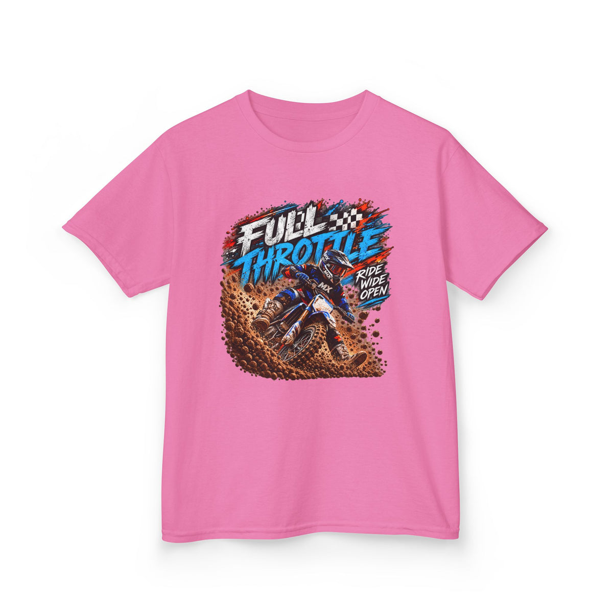 Full Throttle Youth T-Shirt – Kids Motocross Dirt Bike Tee