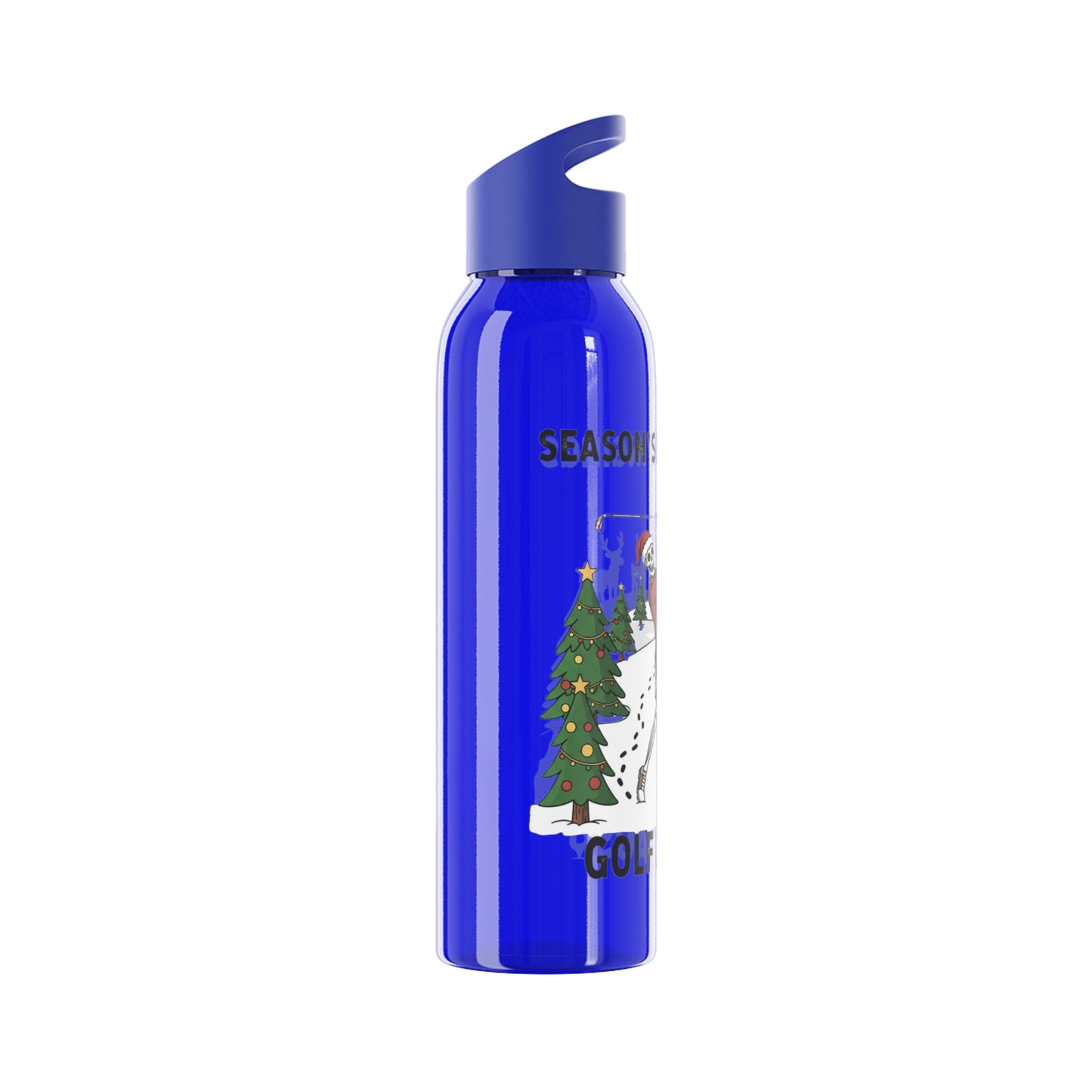 Golf Claus Christmas Golf Water Bottle – Season’s Swinging