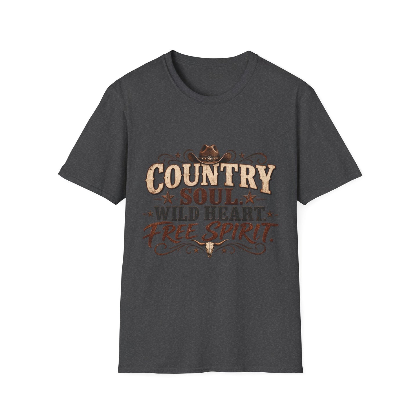 Country Soul Wild Heart Free Spirit T-Shirt – Western Country Tee