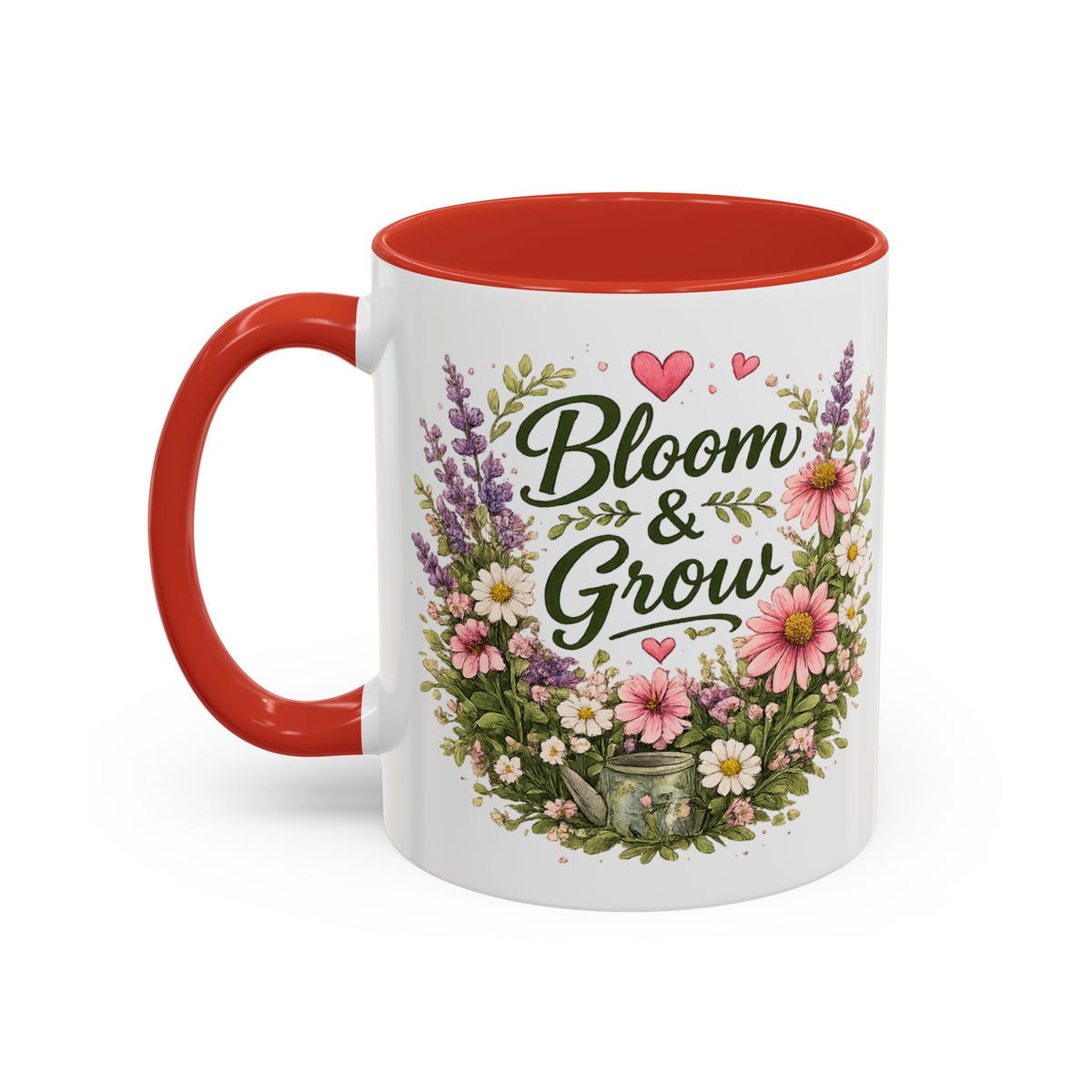 Bloom & Grow Floral Accent Ceramic Mug